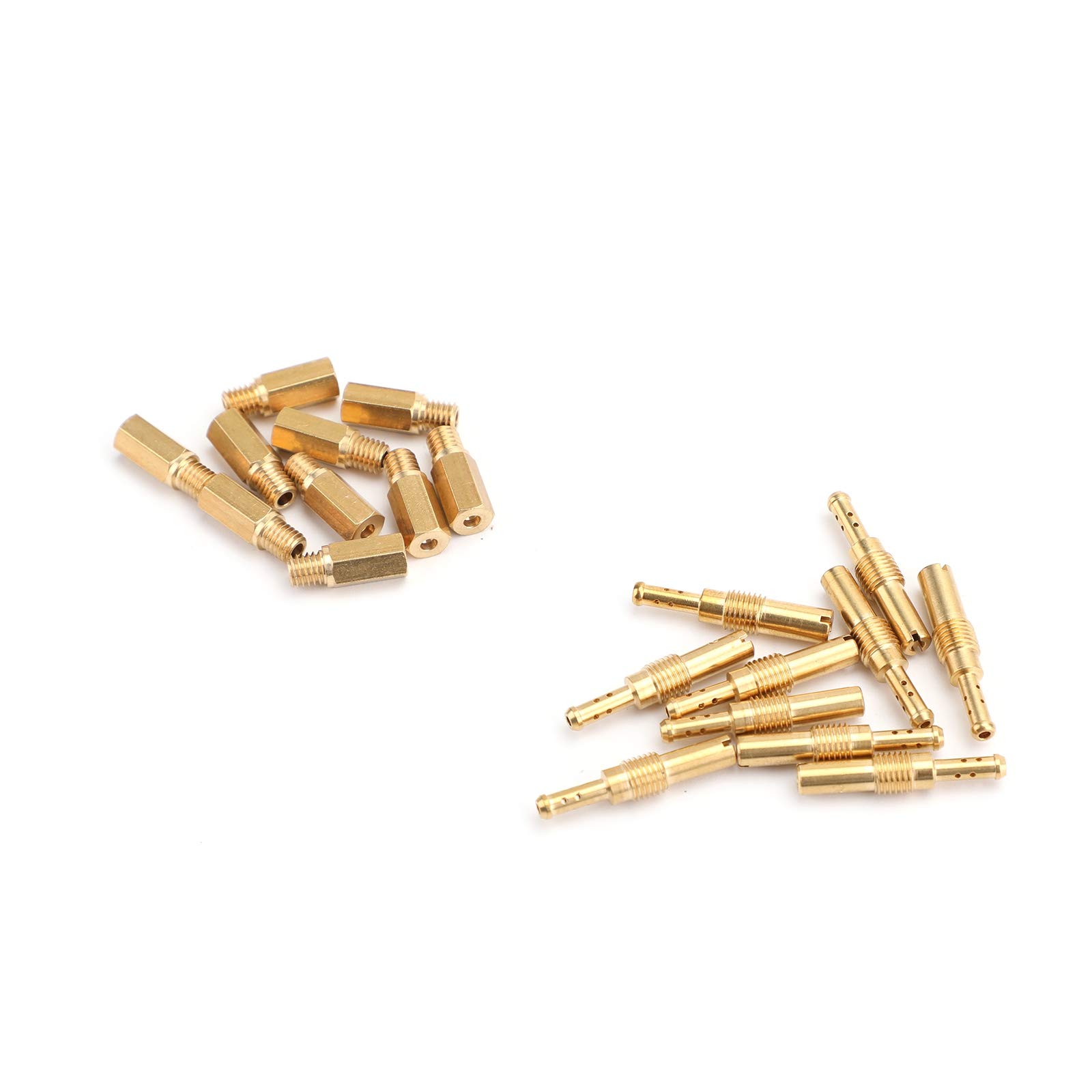 Topteng Juego de 20 Piezas de carburador Principal y Herramienta de Chorro de piloto Lento Apto para PWK Apto para Keihin Apto para OKO Apto para CVK