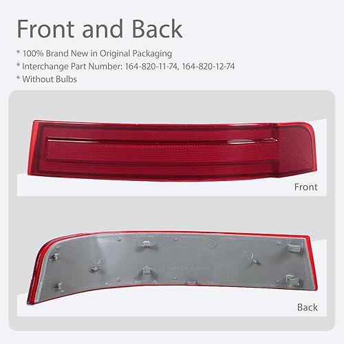 Miniatura 4 de Luz reflectora de parachoques trasero para Mercedes Benz GL320 GL450 GL550 2007-2009 lámpara de advertencia 1648201274 derecha