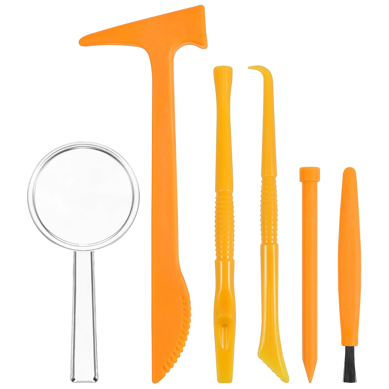 3 Sets Dinosaur Dig Tools Kit for Dino Fossils Educational Excavation Kits STEM Science with Mini Hammer Chisel Brush Scraper for Gems Fossils for 15 Years Old