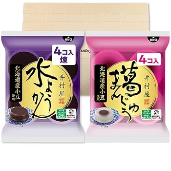 専用⭐︎kurevy箱無し Amazon.co.jp: 井村屋 水ようかん 煉 4個入 + 葛まんじゅう 4個