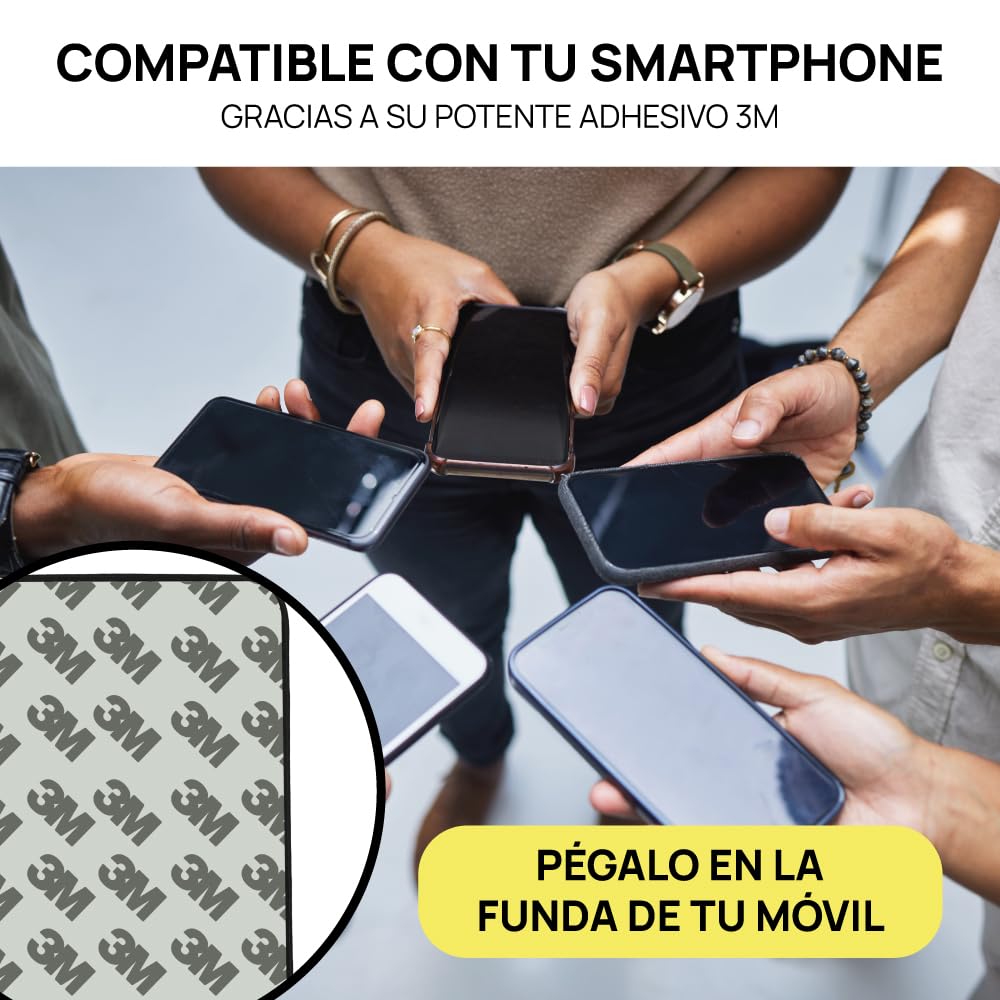 Friendly License - Porta carte di credito universale - realizzato in pelle sintetica - colore nero - compatibile con tutti i modelli di smartphone - Resistente ai graffi e all'usura - Morbido