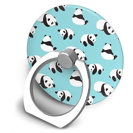 Amazon 可愛いパンダ柄 スマホリング リングホルダー Phone Ring Holder 指輪型 360度回転式 丸型 薄い 落下防止 男女兼用 ホールドリング 通販