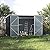 Outsunny 11' x 6' Outdoor Storage Shed, Galvanized Metal Utility Garden Tool House, 2 Vents and Lockable Door for Backyard, Bike, Patio, Garage, Lawn, Dark Gray