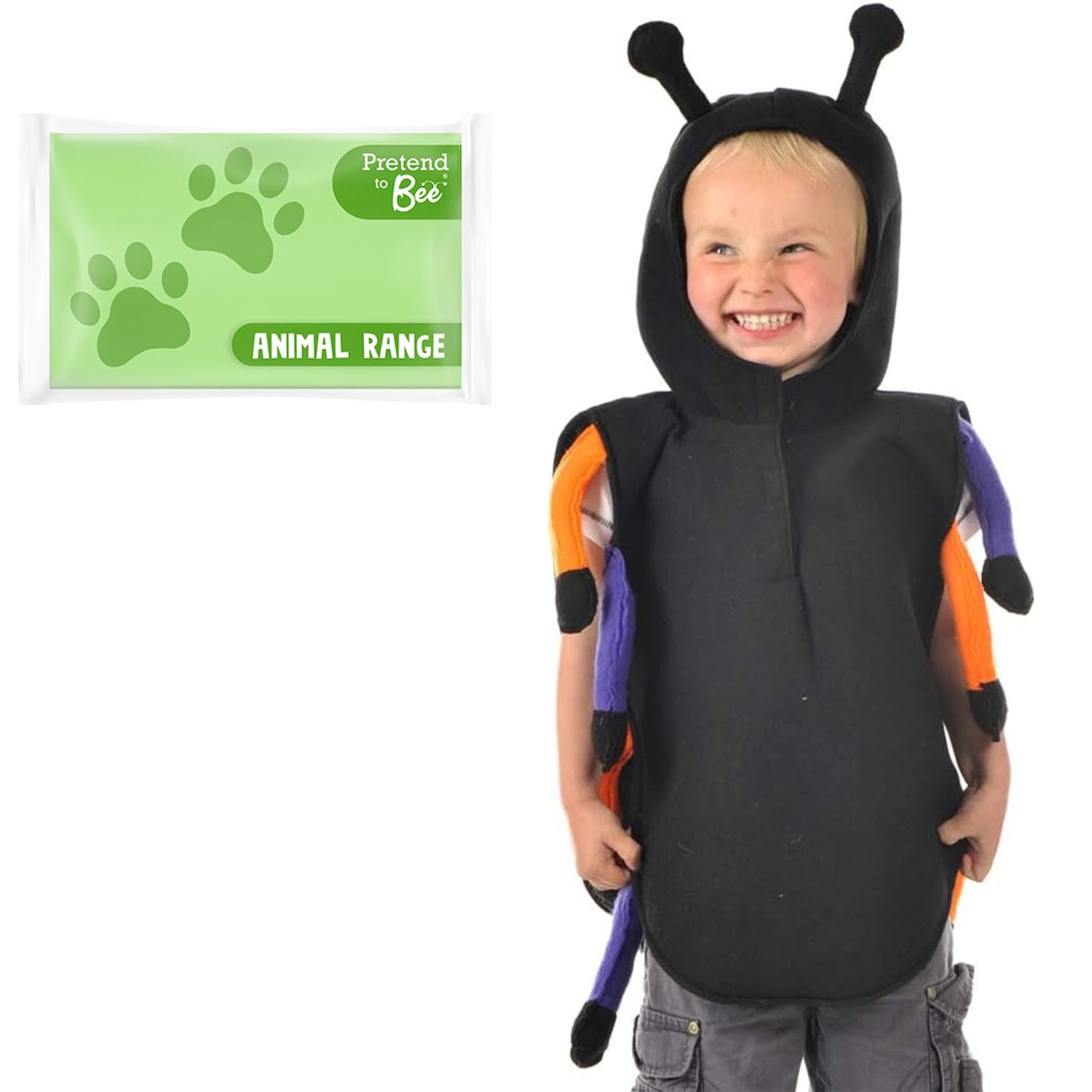 PRETEND TO BEE Spider Tabard Dress Up Costume for Kids, 3-7 Years