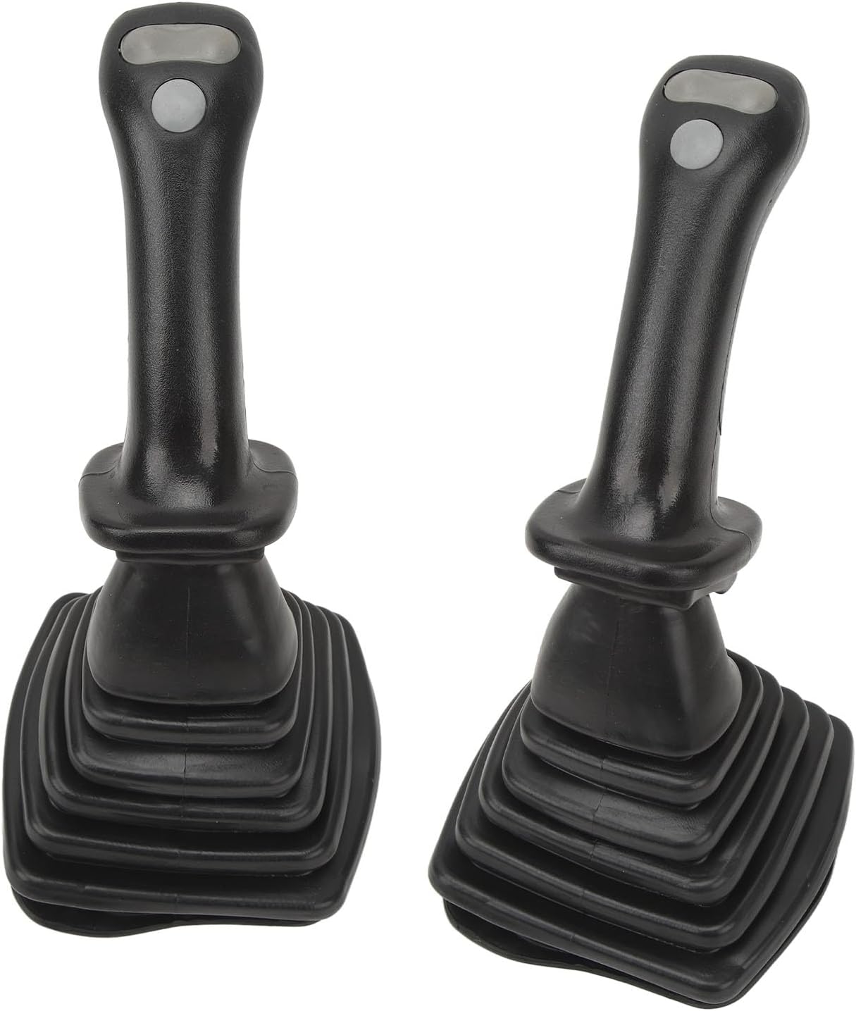 Acouto Excavator Joystick Handles 2Pcs 3 Button for DH DX150 215 225 300 370-9C, Replacement with Dust Cover
