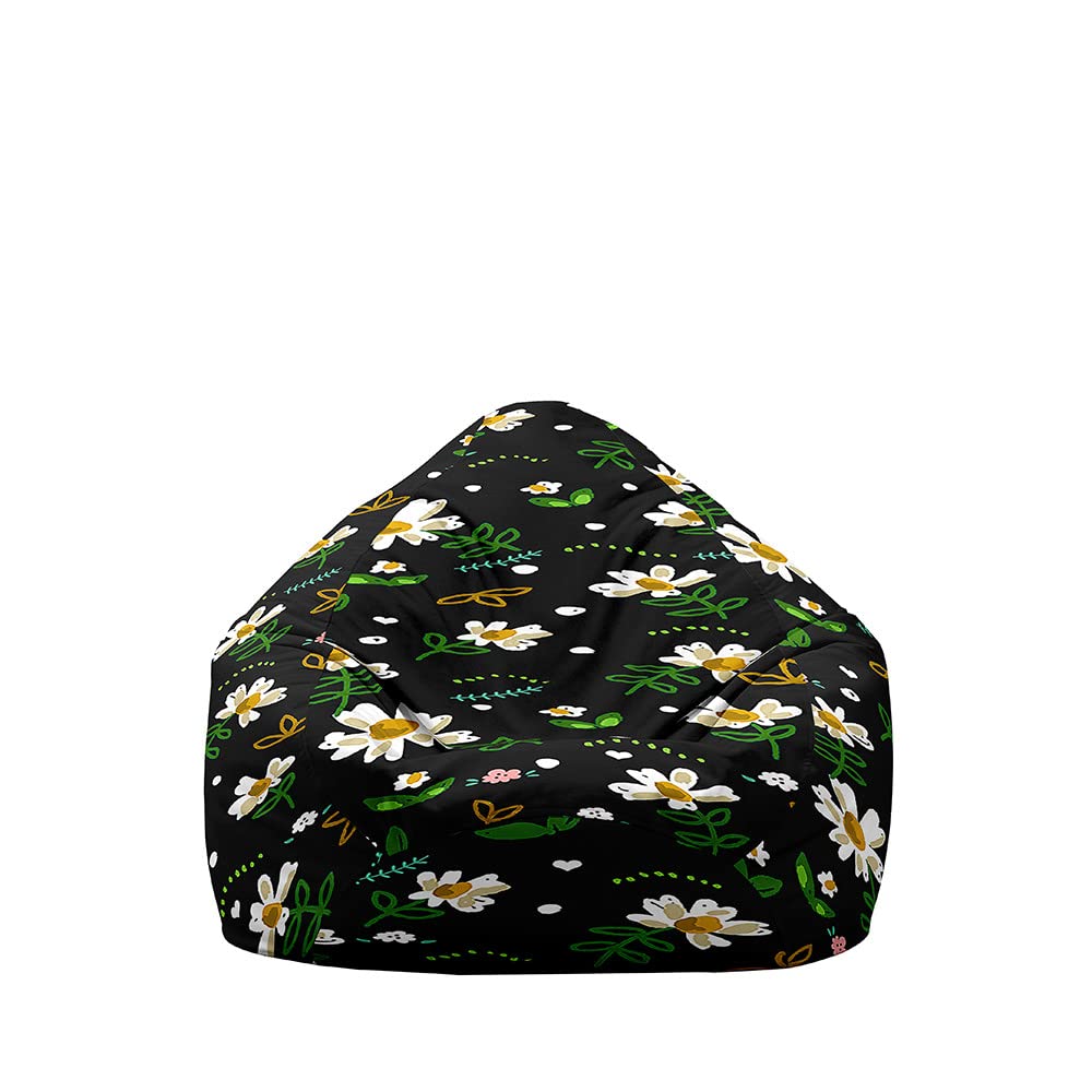 Highdi Pouf Poltrona Sacco, Bambini & Adulti Bean Bag Fodera per Sacco di Fagioli per Decorazione della Soggiorno Camera Giardino Salotto Balcone, Senza Ripieno (80x90cm,Rosa