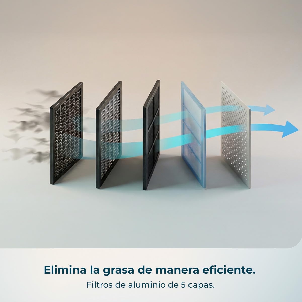 Cecotec Campana Extractora Telescópica Bolero Flux TLT 605501 Glass Black A++. 60cm, 606,4m³/h de succión, Control Táctil Invisible, Control Táctil y Movimiento, Función Booster — view 10