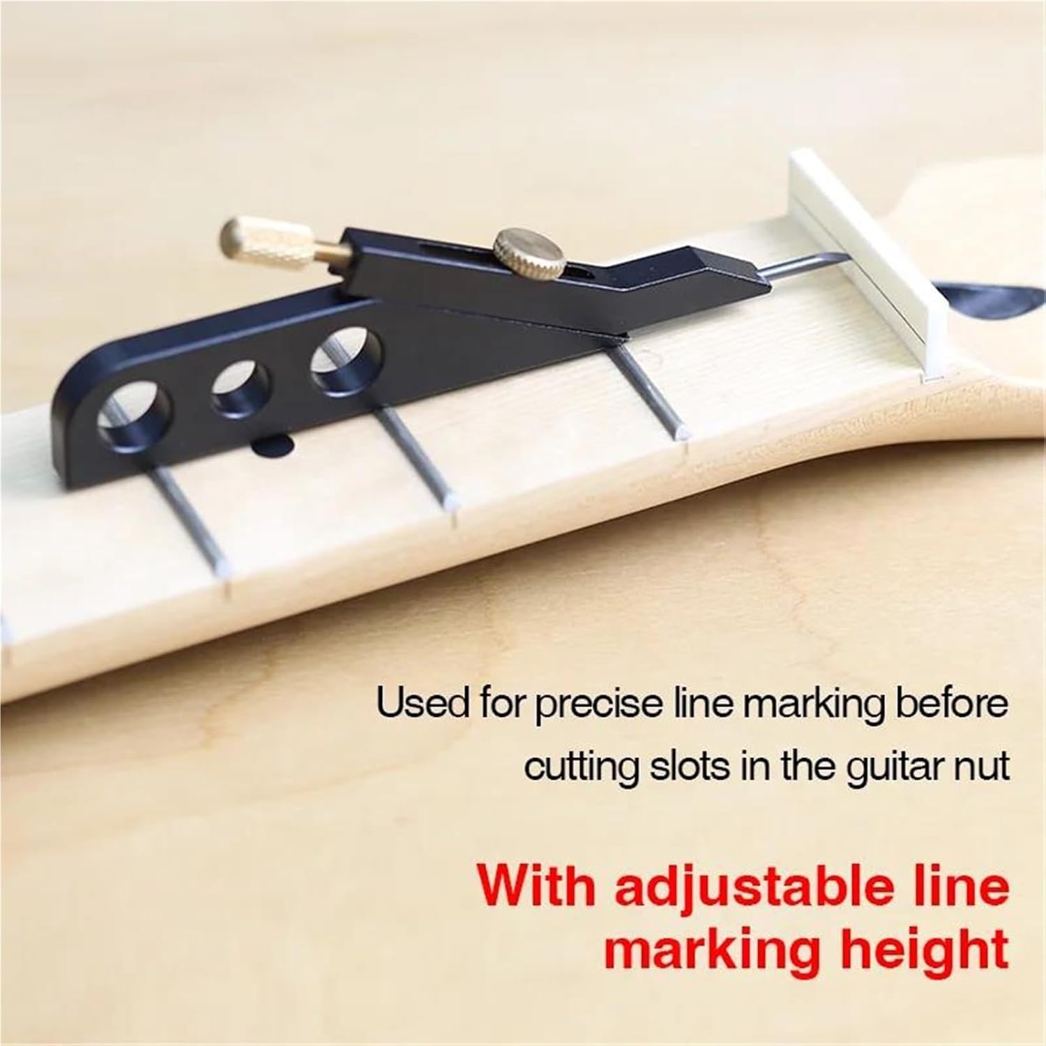 ギターメンテナンスツール ギターナットの高さを測定するためのナットスコアリングツール(Type2)