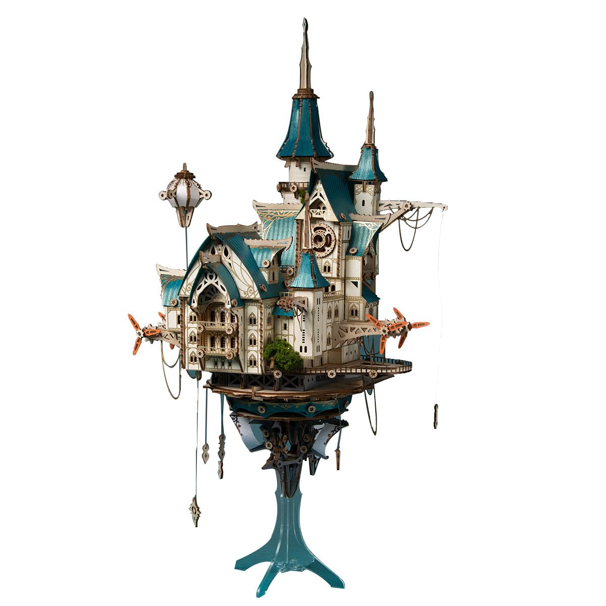 3D Wooden Puzzles for Adults, 699PCS Fantasy Steampunk Castle Model Kit to Build - Wooden Castle Ornaments Craft Kits Ideal Christmas or Birthday Gift