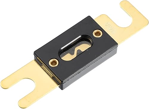 Miniatura 4 de X AUTOHAUX 6 unids 275A oro tono plateado ANL fusible universal para inversores coche vehículo camión audio