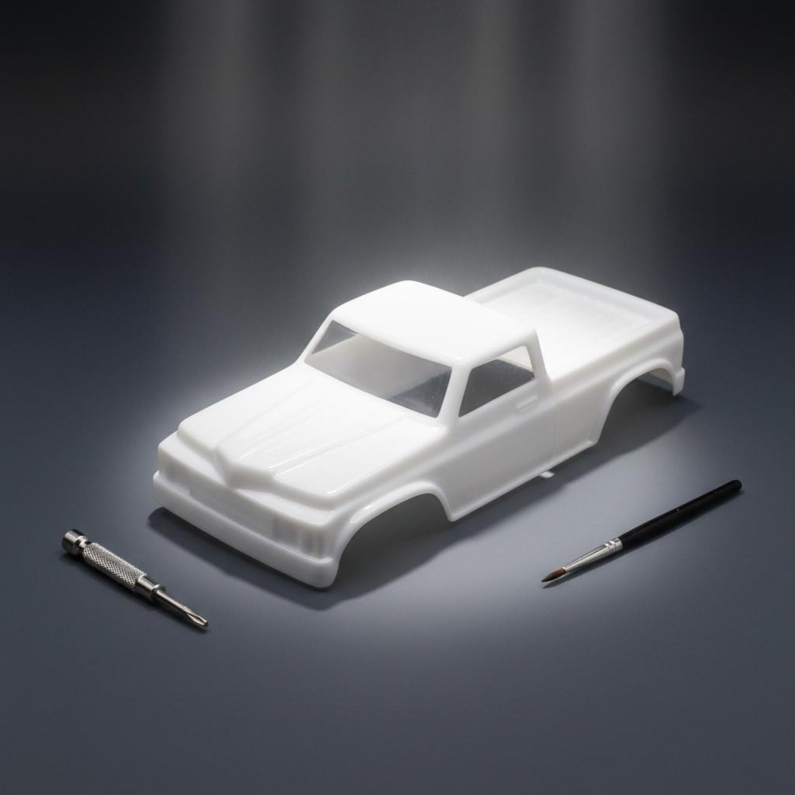 Baoblaze Carrocería de Camioneta RC para Escala Cuerpo de Camión Cubierta Capota Plástico Aspecto Realista para Proyectos Personalizados y Mejoras Visuales, Naranja