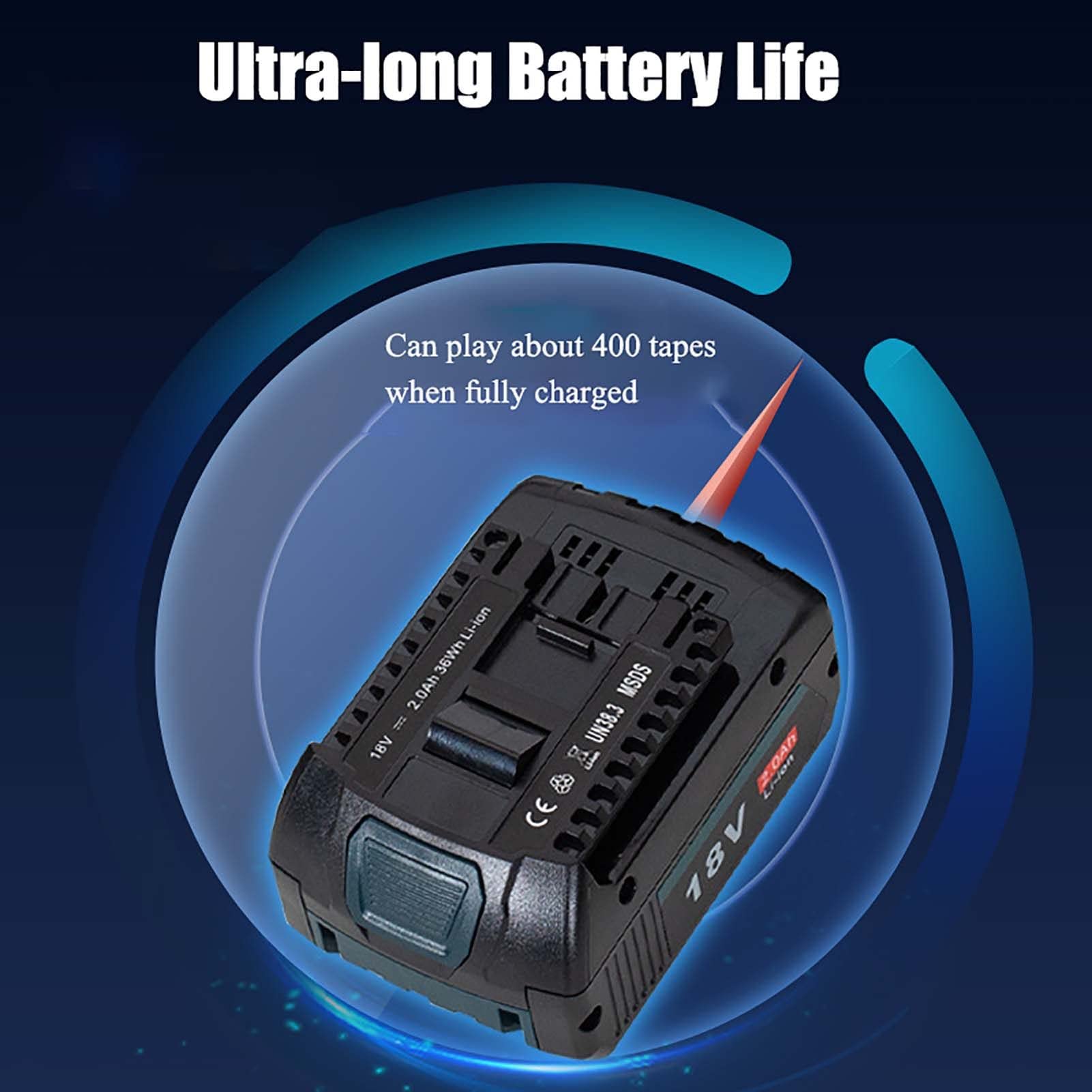 Reggiatrice Portatile per Fusione a Caldo - Strumenti elettrici per imballaggio 400 Pezzi Alimentata a Batteria 2000 mAh - Larghezza di reggiatura 13-16 mm