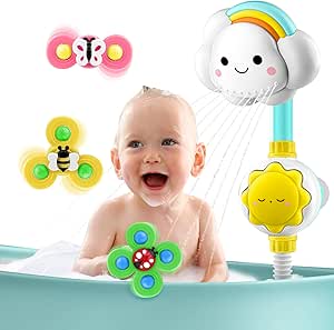 Amazon.com: OWNONE Bathtub Shower Sprayer - Baby Bath Toy, Ages 1-3, 6-12 Months - Includes ...