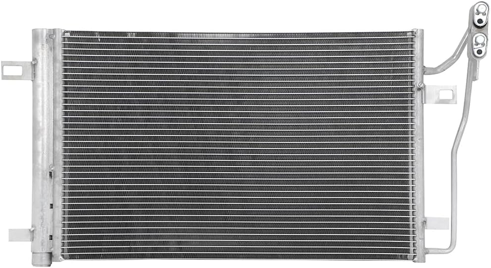 13187 Radiator with 3786 Condenser Fit for Ford Fusion 2.5L 2010-2012 for Mercury Milan 2.5L 2010-2011 Aluminum Radiator
