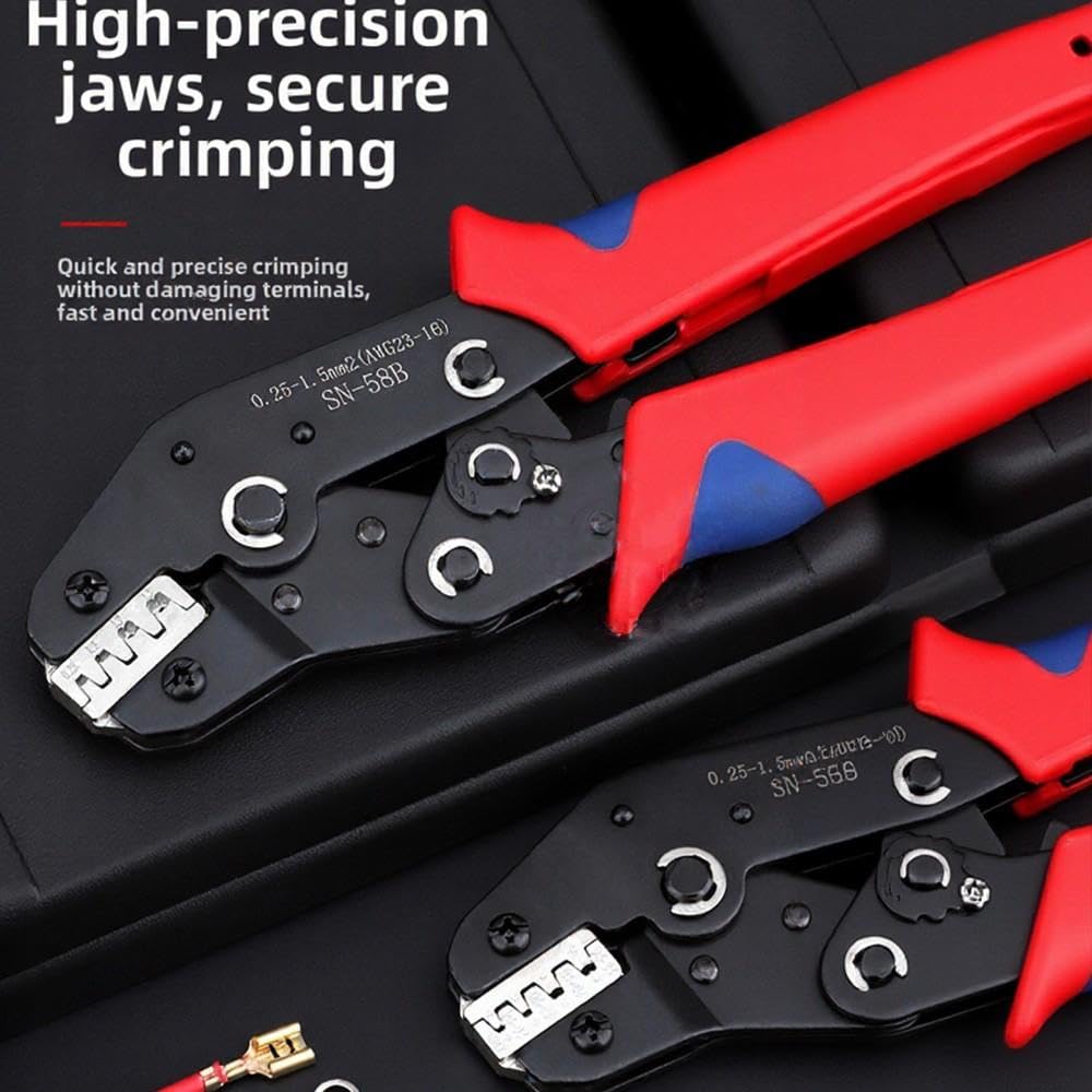 Pinza Crimpatrice a Cricchetto 7.5in 6 Matrici