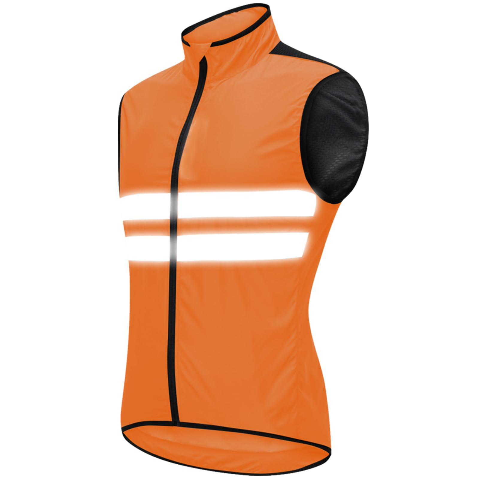 Chaleco de ciclismo nocturno de verano para hombre impermeable reflectante para fitness ciclismo ligero y transpirable chaleco de ciclismo informal para MTB running y senderismo