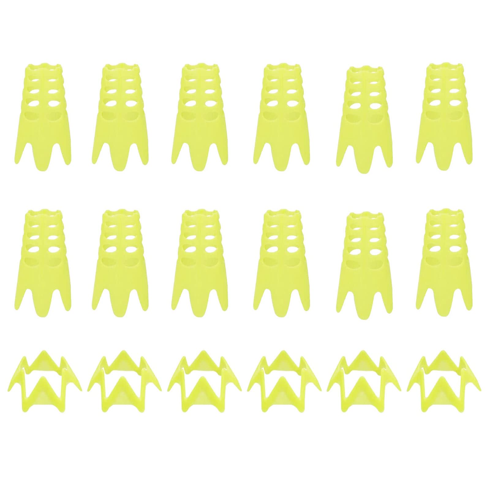 18PCS Golf Mat Tees Golf Simulator Tees Home Practice Golf Tees Perfect for Winter Turf and Driving Range Golf Training(Pack of 12 Tall + 6 Short)