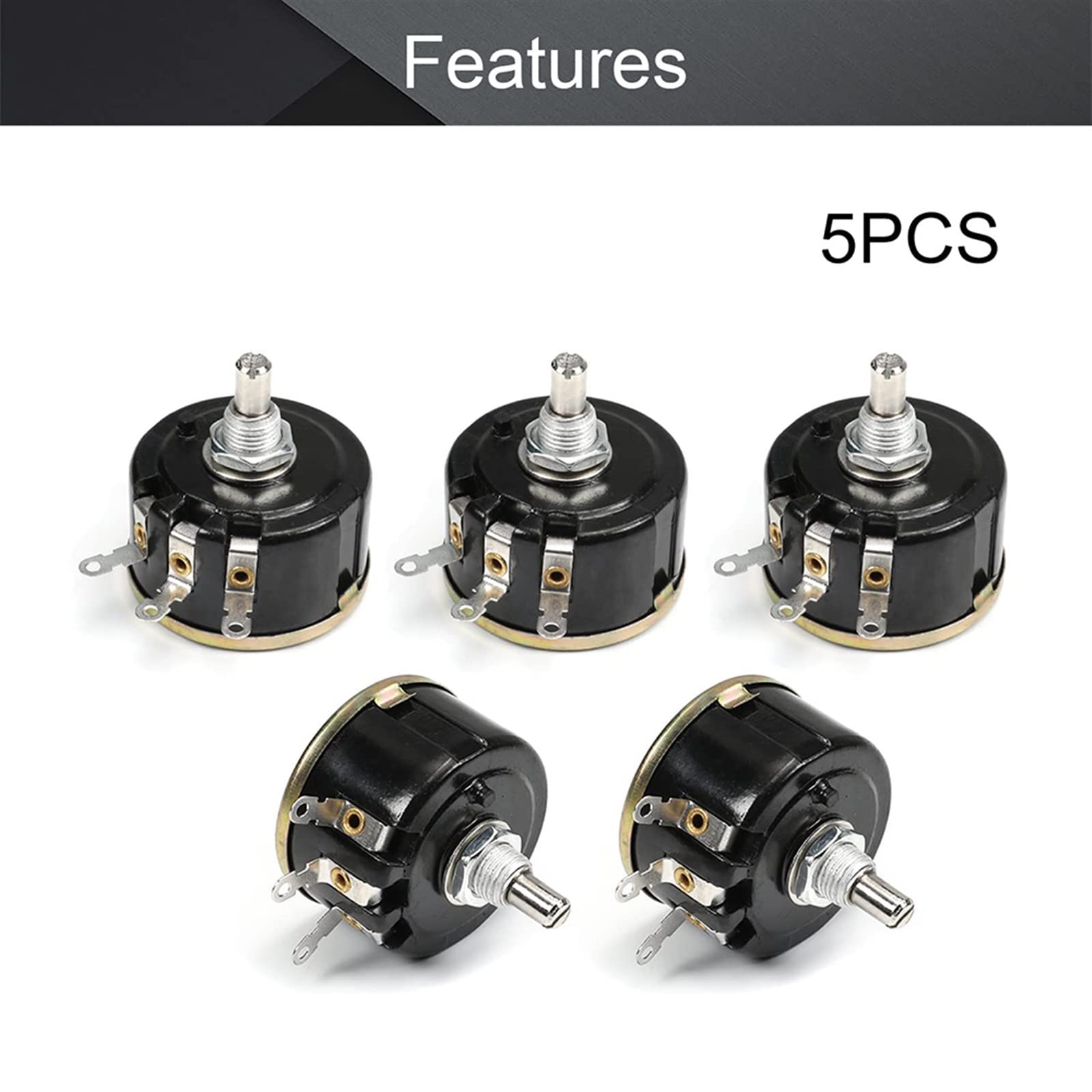 Potenziometro Lineare Potenziometro Rotativo Lineare 4.7K - 5W Per Regolazione Tensione Potenziometro A Filo Avvolto Wx112 - Foto 8