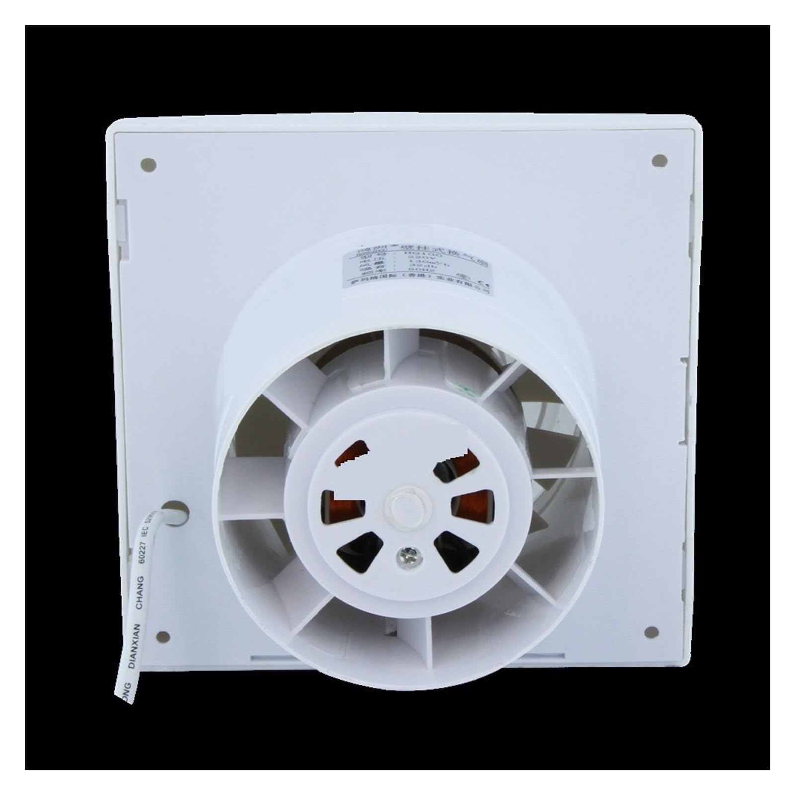 Ventilatore di Scarico Elettrico da 4/6 Pollici Bagno Cucina Estrattore A Basso Rumore in Linea Silenzioso A Parete Wiindow Fan Crescita Indoor(6inch)