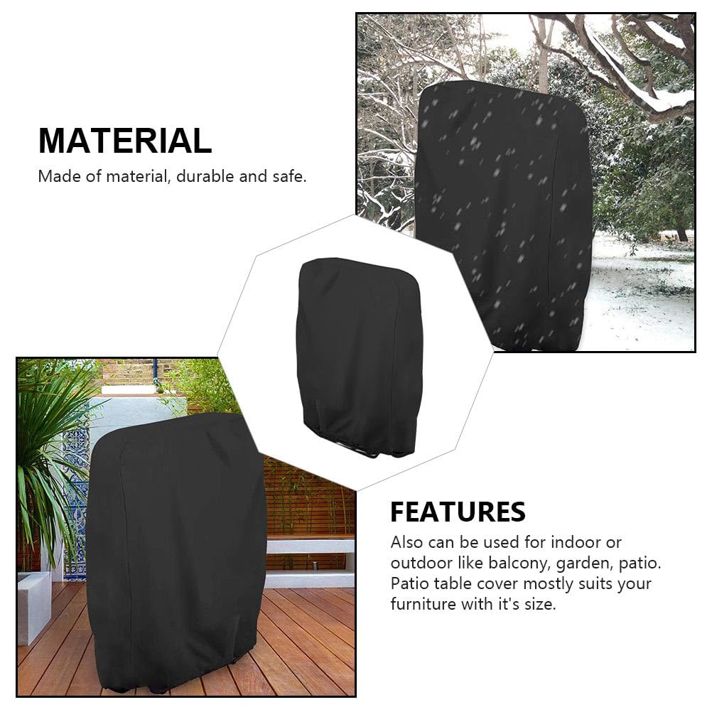 Housse de Chaise de Jardin Imperméable en Tissu Oxford 110x71x34cm, Couverture Extérieure Anti-poussière pour Mobilier de Jardin Balcon ou Terrasse