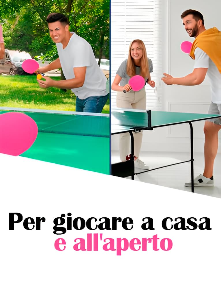 Pala Ping Pong Rosa a 7 Strati
