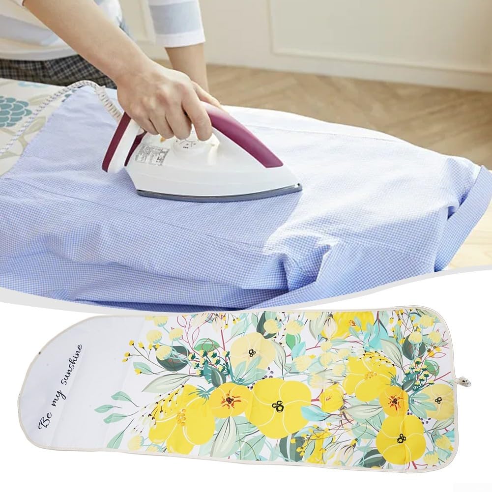 Stylish Extra Large Ironing Board Cover Provides Excellent Thermal Insulation (Spring Flowers)