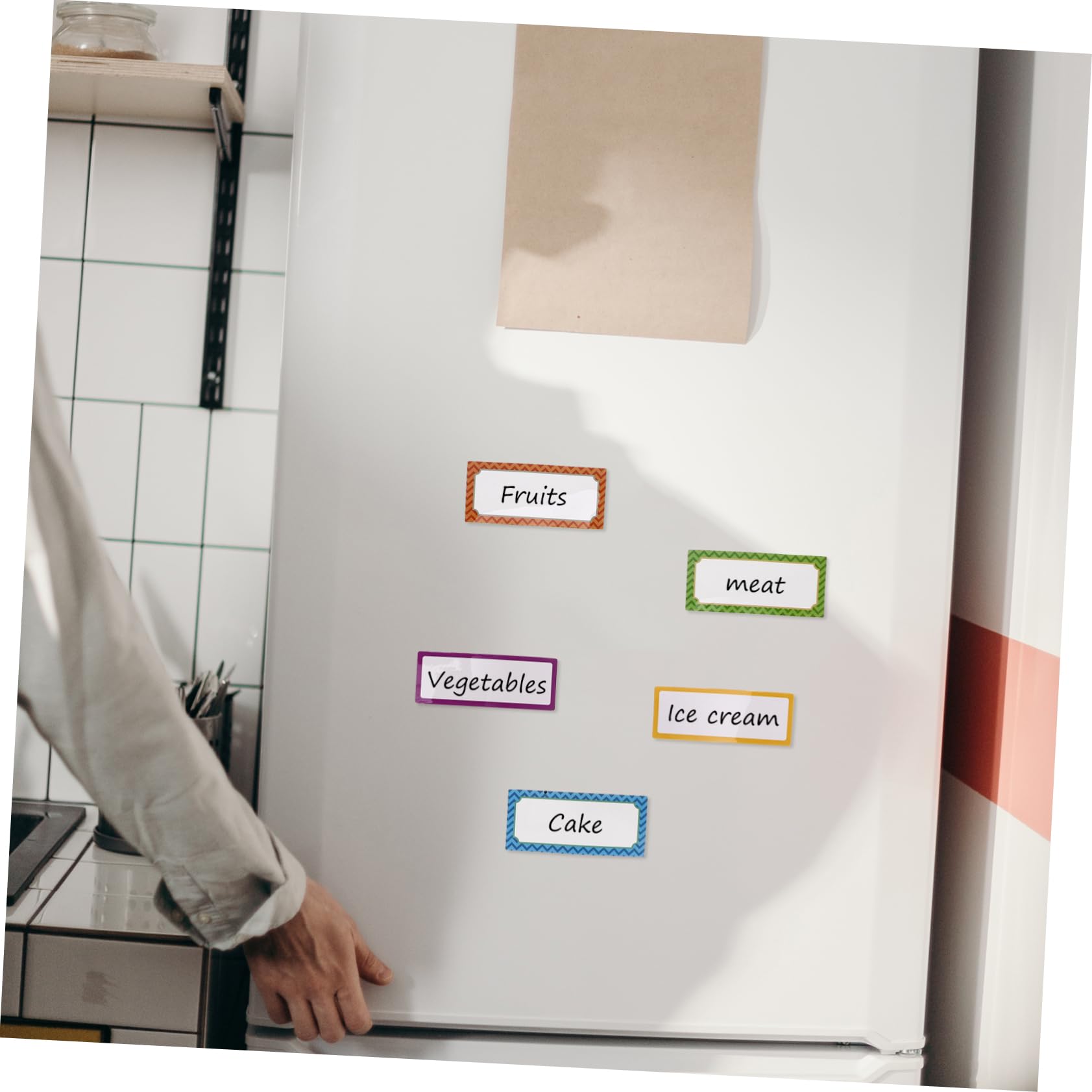 Uonlytech 5 Sätze Magnetische Namensschilder Teiliges Set Beschreibbare Und Abwischbare Etiketten Für Schule Büro Und Küche Für Whiteboard Und Kühlschrank Vielseitig Einsetzbar 16 Stück * 5
