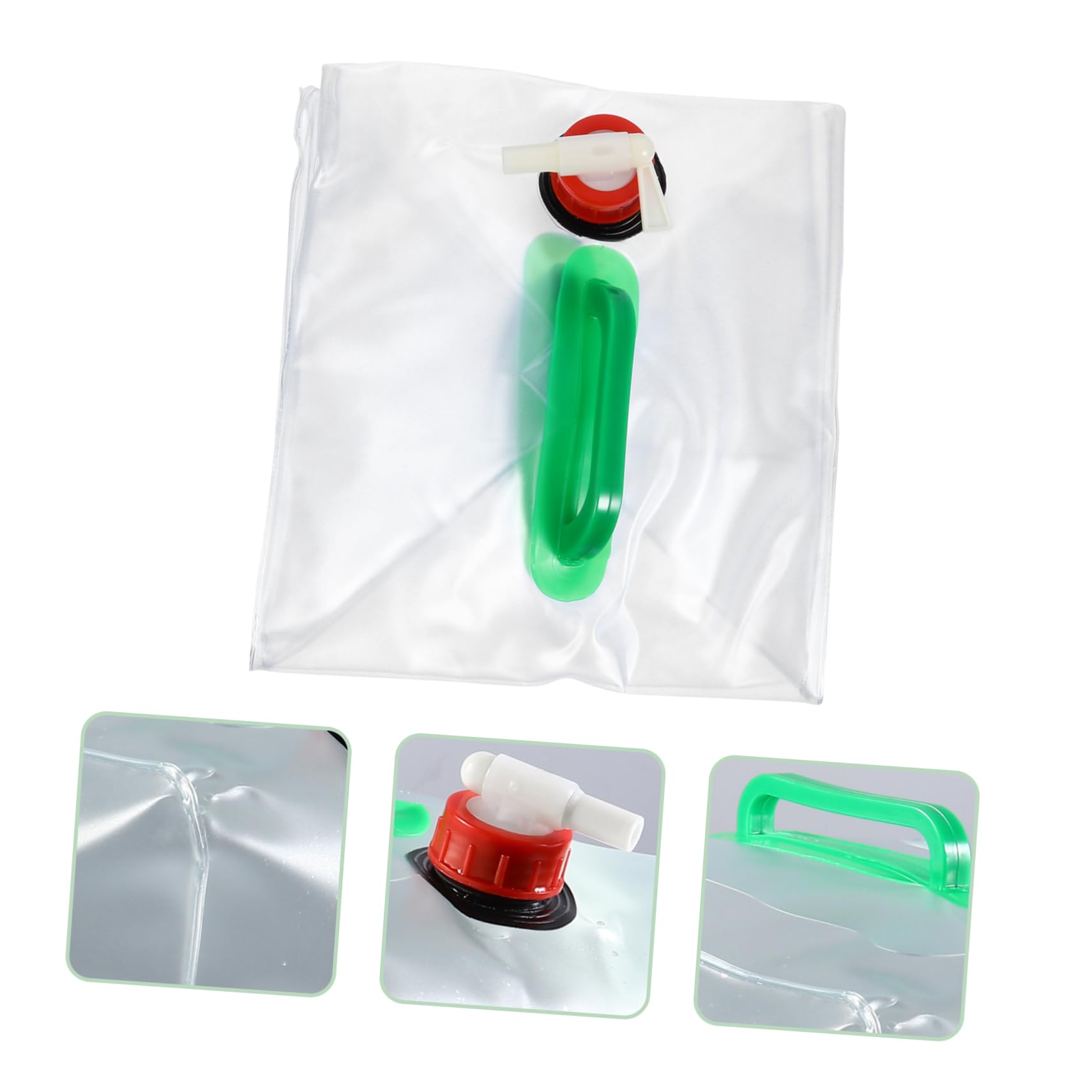 GOOHOCHY 2pcs Portable Water Tank -free Hiking Emergency Water Bag Storage Carrier