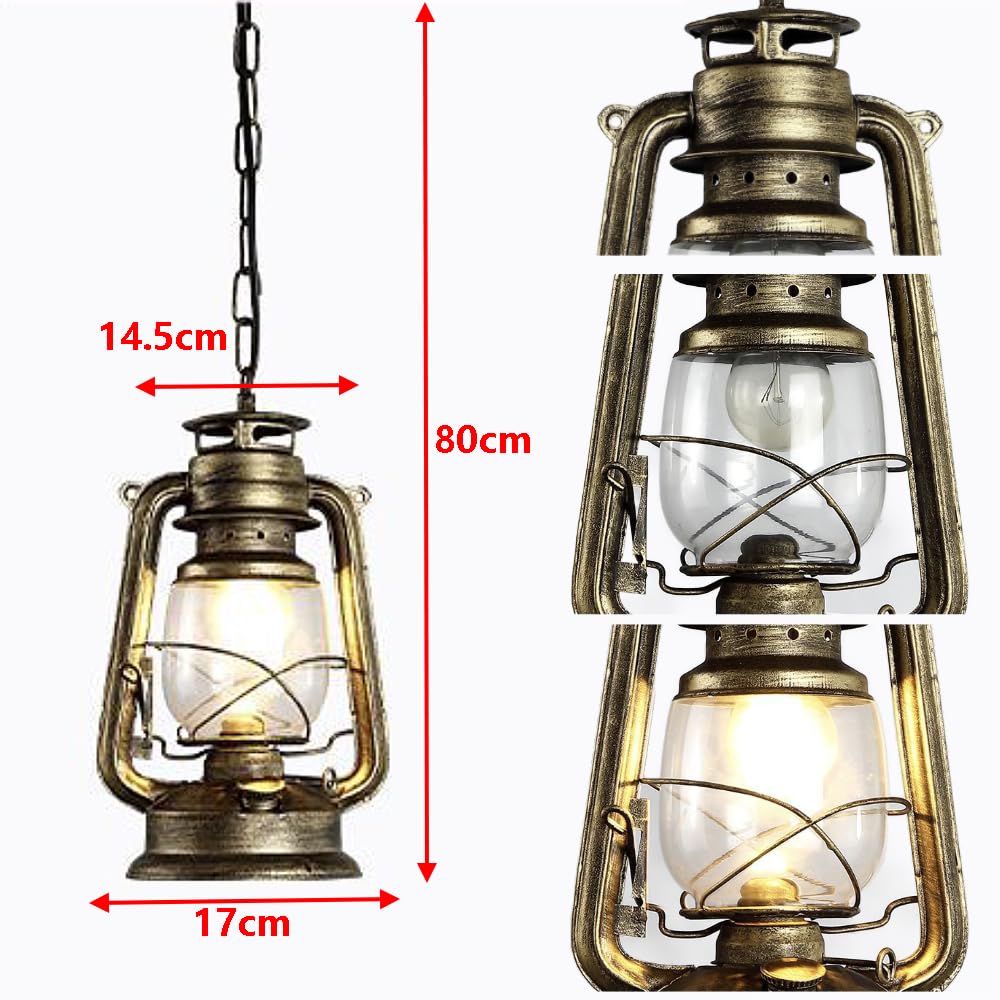 XINYASEE Lampade a sospensione per esterni, lampada vintage impermeabile, lampada a sospensione per giardino, lampada per gazebo, resistente alla pioggia, grado IP44, base a vite E27