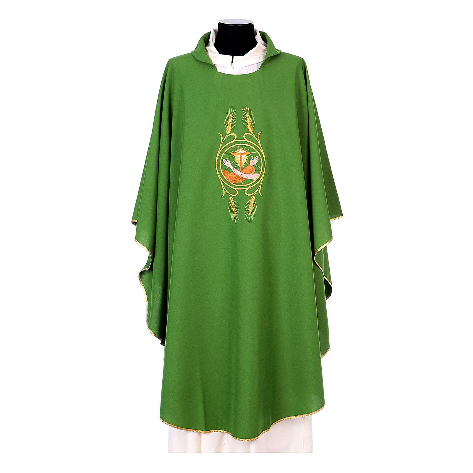 Holyart Kasel mit Franziskaner Wappen aus Polyester