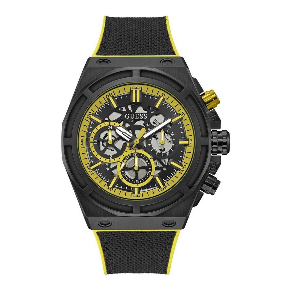 GUESS Analog Black Dial Mens Silicone Black Band Watch-Gw0713G2 (B0CRF783Q9) Amazon Price History, Amazon Price Tracker