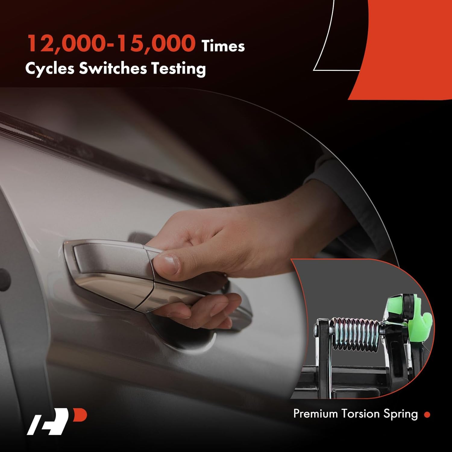 A-Premium Outside Exterior Door Handles Compatible with Dodge Ram 1500 1994-2001, Ram 2500 3500 1994-2002, Textured Black, 2-PC Set, Front Driver and Passenger Side