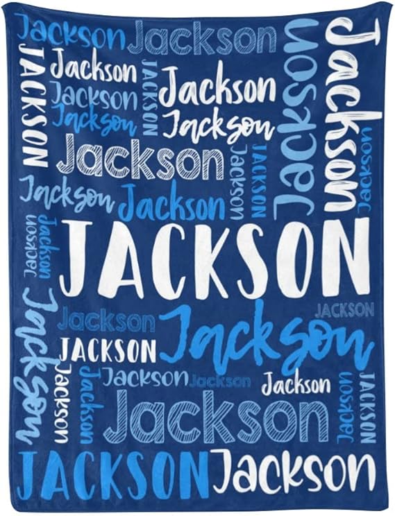 Dr.TOUGH Personalized Blanket for Kids Personalized Name Blanket Custom Blanket with