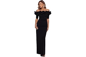 XSCAPE Off Shoulder Gown: Timeless Elegance