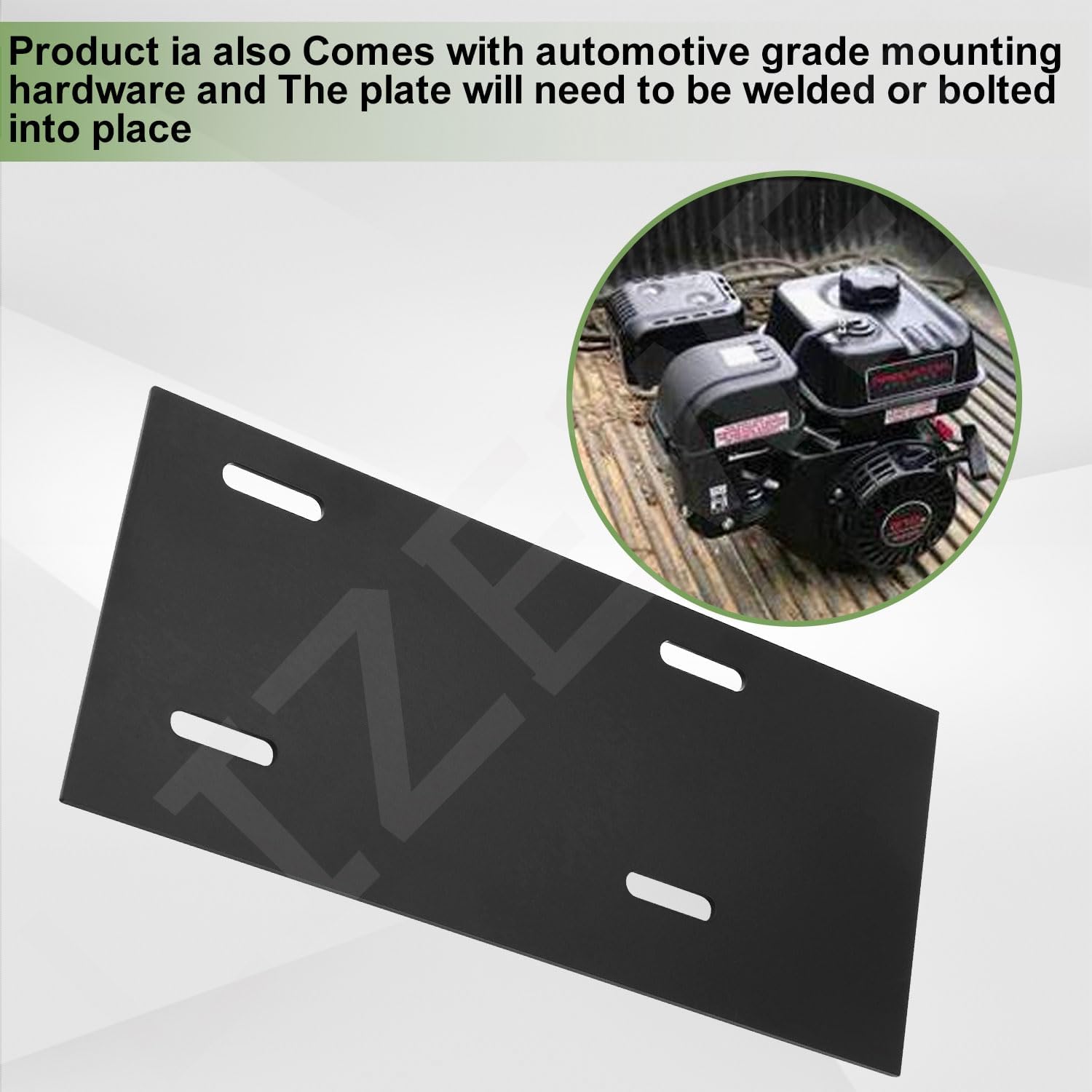 Mounting Plate Kit - 212cc Engine Mount Plate W/Bolts for Harbor Freight Predator Engine 212cc 6.5hp
