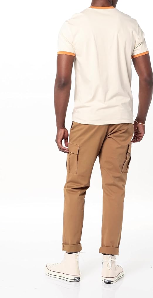 Tシャツ・カットソー MUCENT Ringer short sleeve tee P00000MH Amazon.com: Amazon Essentials Men's Short-Sleeve Ringer T