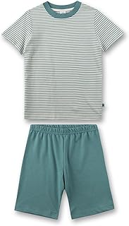 Pijama corto para niño (233345 g), diseño de rayas, color verde y gris, multicolor, 128