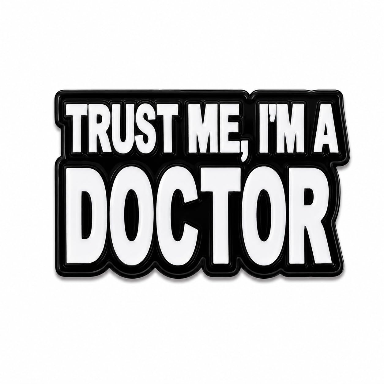 Trust Me, I'm a Doctor Enamel Lapel Pin Badge | Premium Hard Enamel Zinc Alloy Brooch for Doctors, Medical Students, Nurses & Healthcare Professionals | Funny Medical Gift for White Coat, Scrubs, Backpack & Jacket-image-6