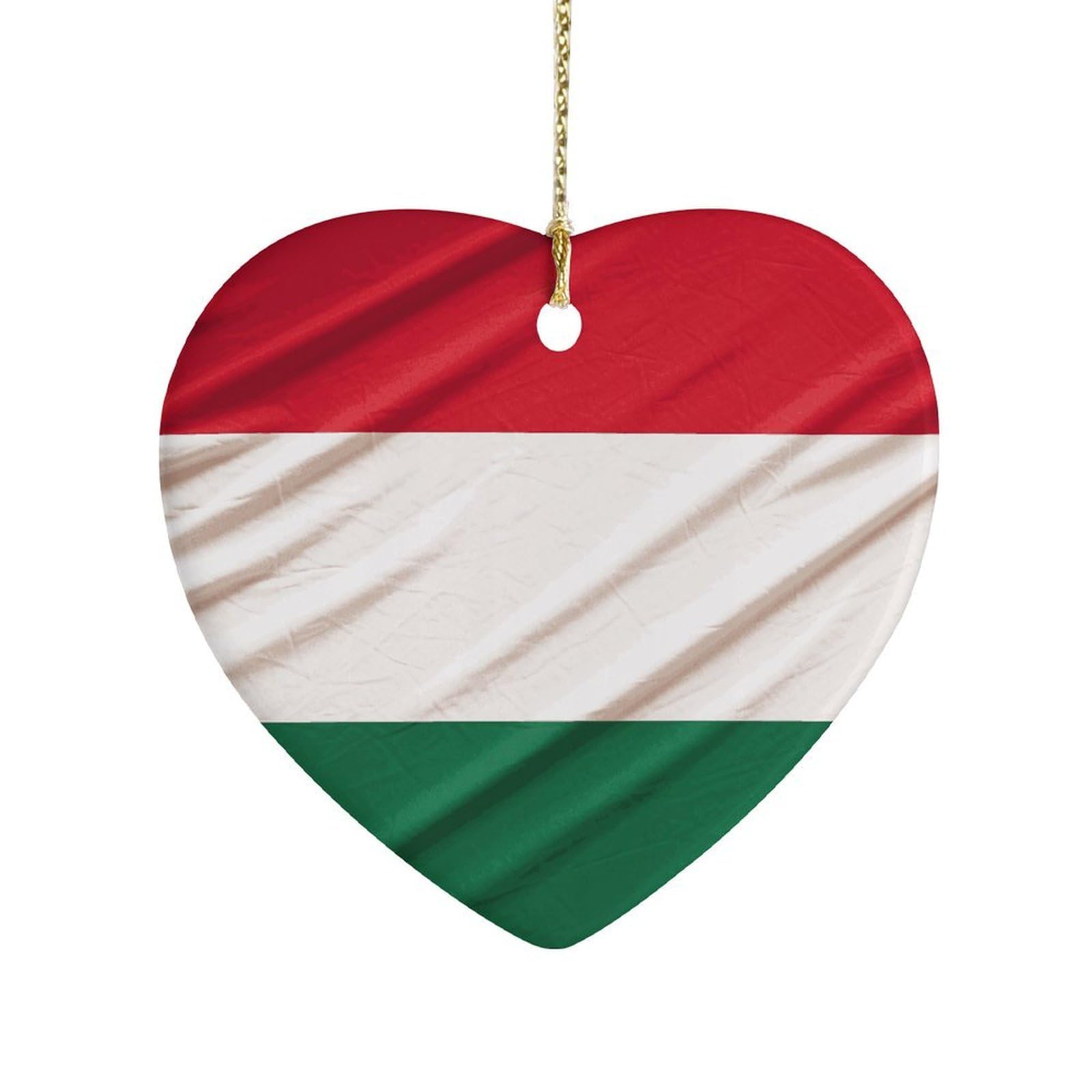 Fekiloot Style Italy Flag Ceramic Ornament Home Decor Keepsake
