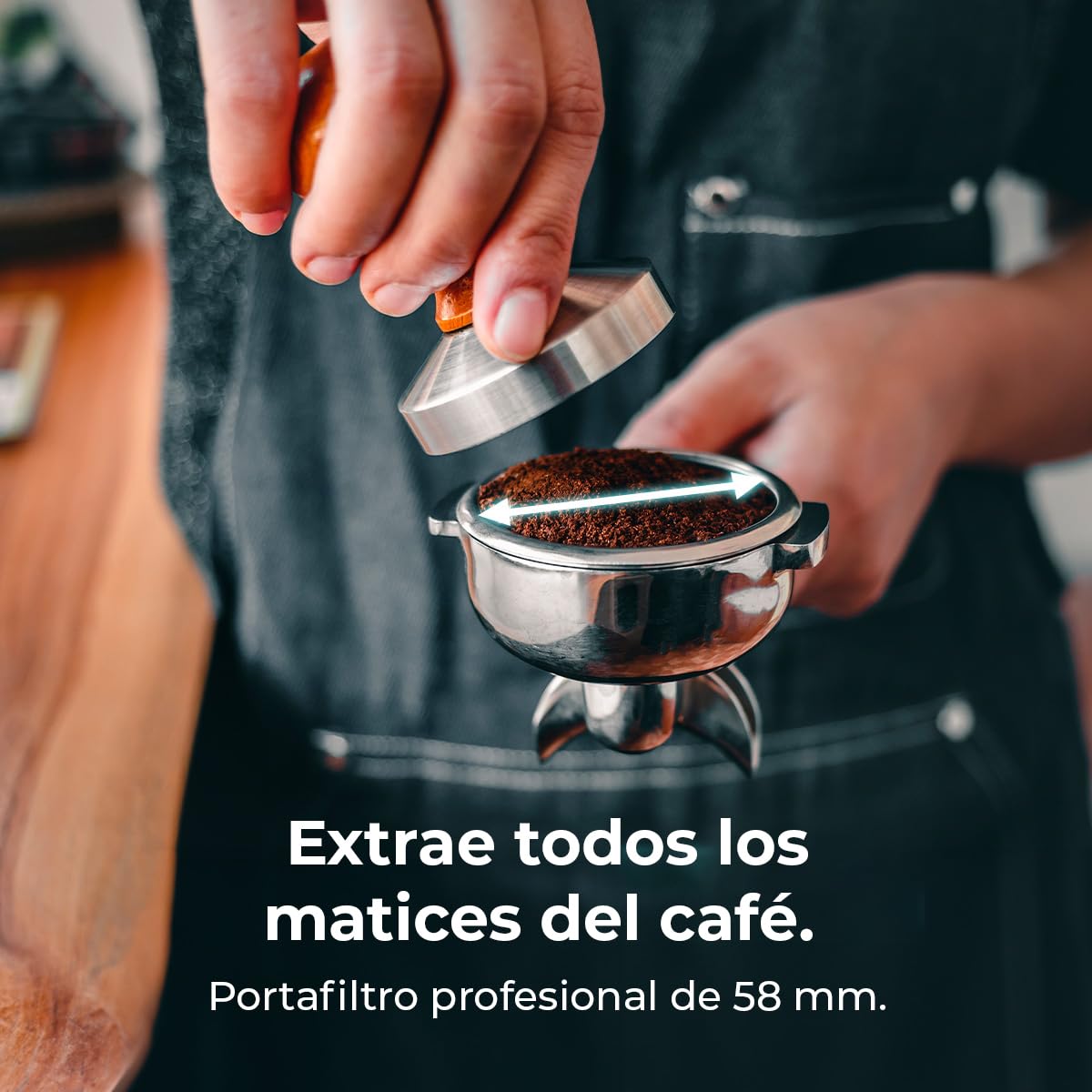 Cecotec Machine a Café Expresso Professionnelle Barista Baristeo Gastro. Pré-Infusion Réglable Pour Crème Parfaite, Pompe Rotative 9 Bars, Porte-Filtre 58 Mm, Chaudière Inox 10,5 L, Affichage PID