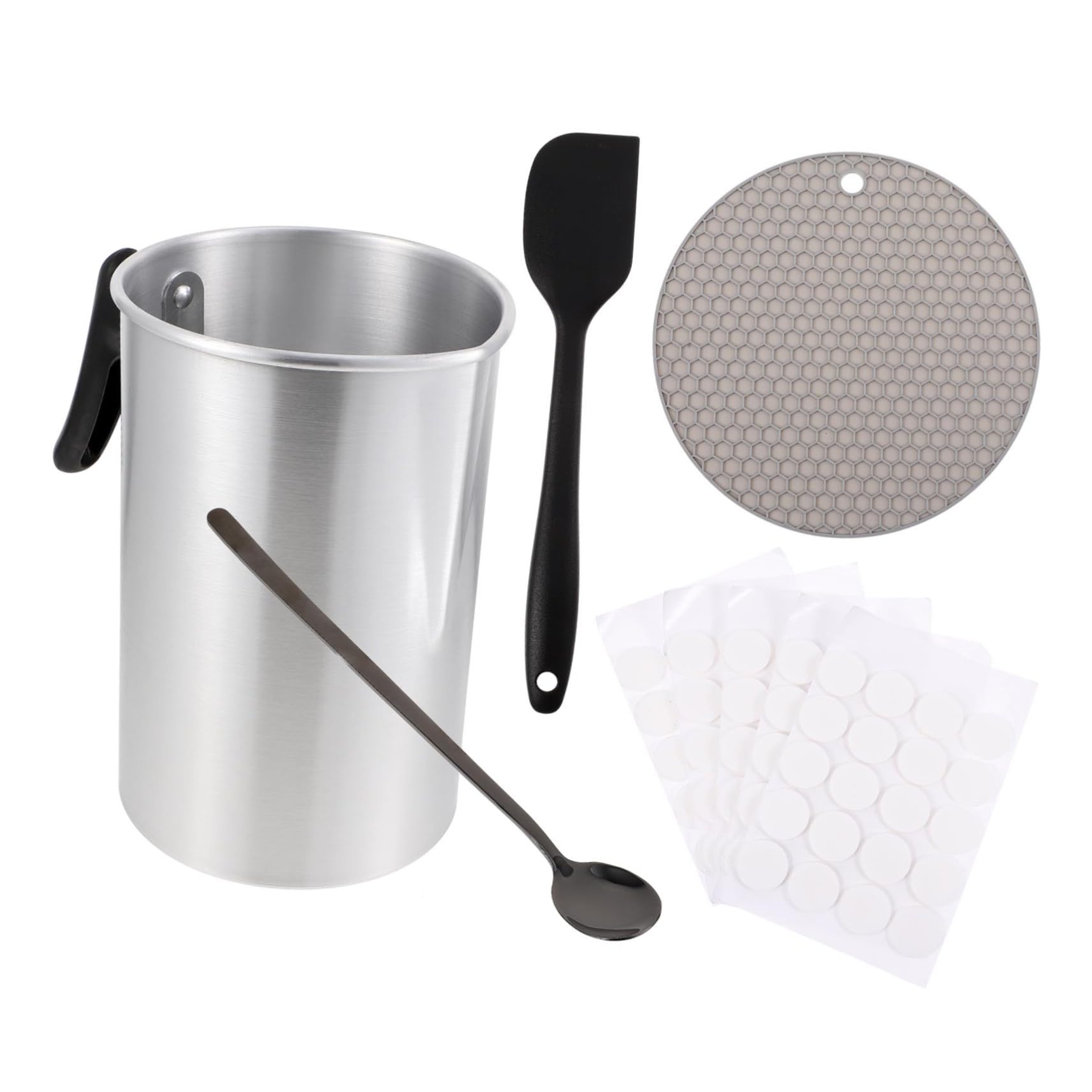 Anneome Kit de Fabrication de Bougies DIY Pot à Bougie en Acier Inoxydable 3 L, Facile à Utiliser, pour Débutants et Professionnels, Maison et Anniversaires Couleur Aléatoire