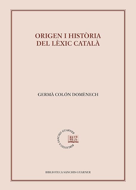 Portada de Origen i Historia del Lexic Catala