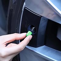 Vista 6 de Outus - 20 tapones antipolvo para válvula de neumático para coche, moto, camión, bicicleta., Verde