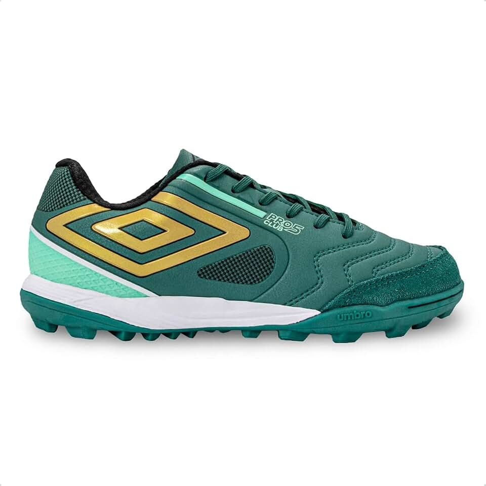 Chuteira Society Umbro Pro 5 Bump Club Petróleo/preto/verde Água U01fb043-515 37