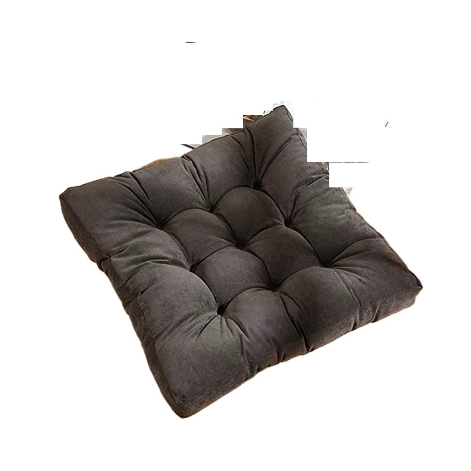 VMDVBNA chair cushions Oversized Tufted Floor Seat Cushion Office Chair Square Tatami Pillow for home(Color2,53x53cm)