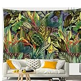 森のタペストリー 植物タペストリー 小川 熱帯雨林タペストリー 3Dビジョン 自然の風景タペストリー 寝室用 森の壁掛け デザイン 山の森 リビング 家の装飾 ナチュラル 150*150cm ウォールステッカー