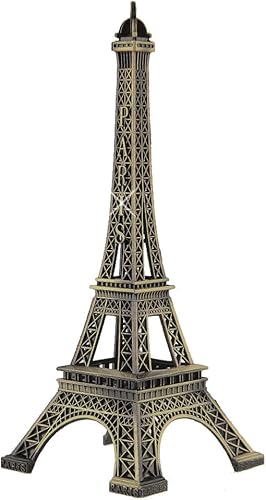 Estatua de la Torre Eiffel de París de metal, 10 pulgadas, réplica de recuerdo (9.8 in)