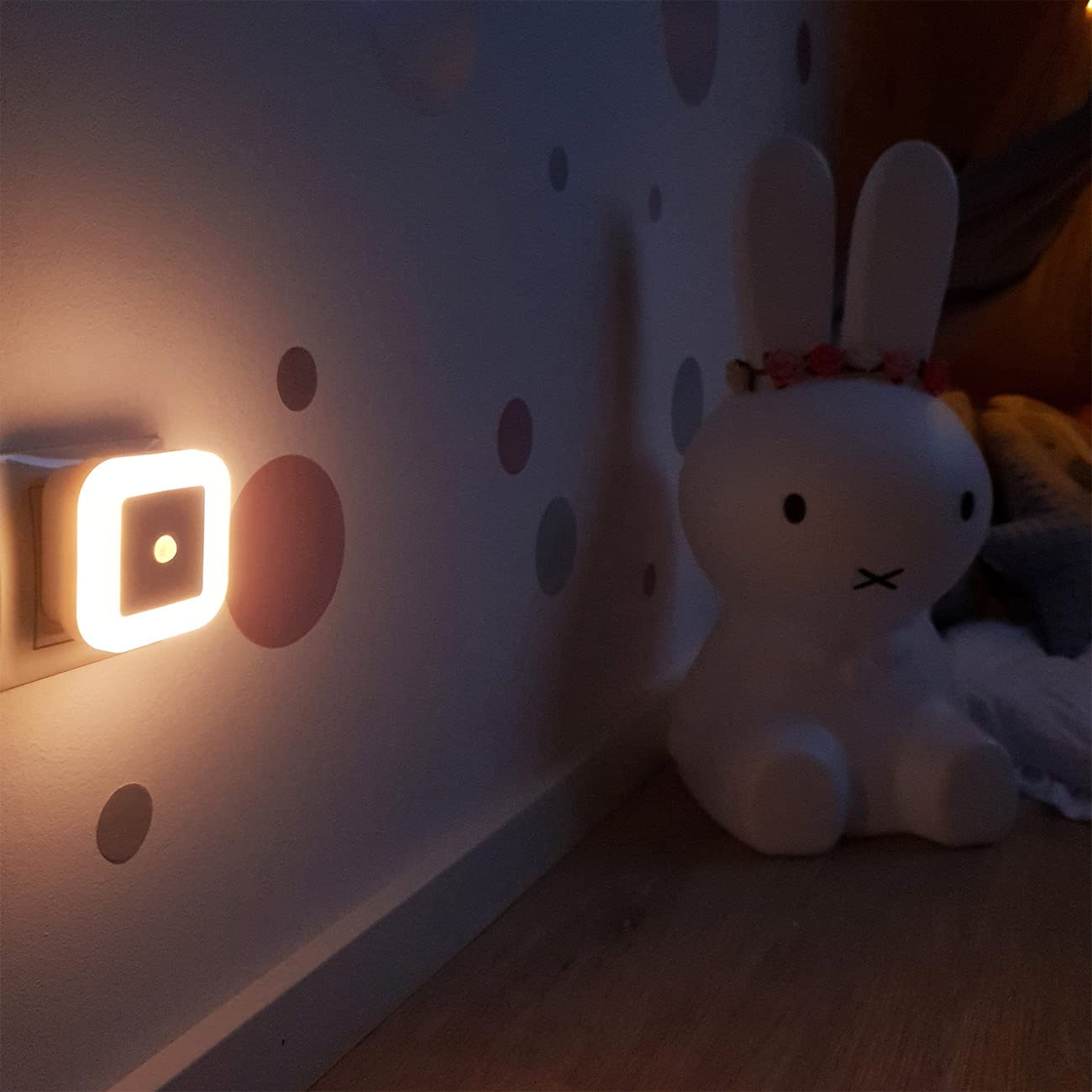 Luce Notturna LED Con Sensore Di Movimento - 5 Livelli Di Luminosità, 3 Modalità Colore, Da Presa Per Camera Bambini E Corridoi - Foto 5
