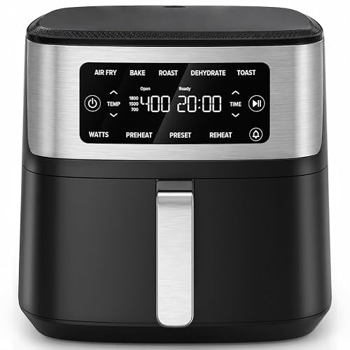 Nuwave Brio Plus 6-in-1 Air Fryer, 7-Qt Large Capacity, 50°F–400°F
