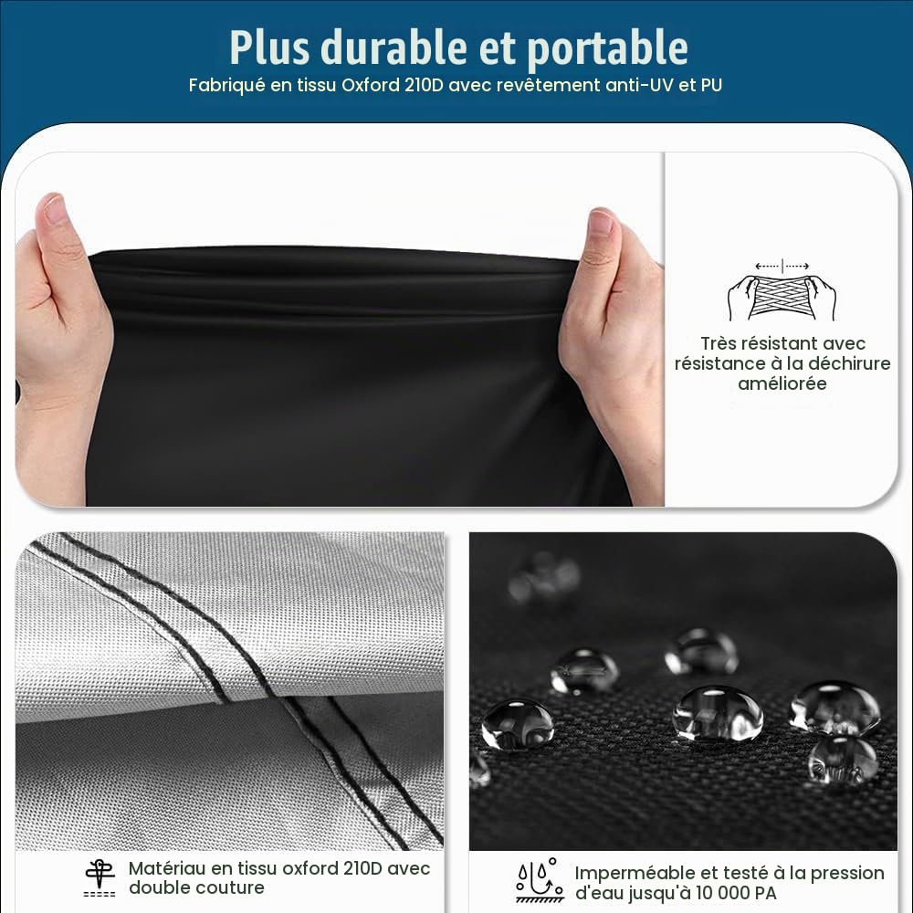 pour Housse Balancelle Jardin 3-4 Places,pour Housse de Balancelle 3 Places, Protection Solaire pour Balançoire de Jardin,220x145x170 cm,Tissu Oxford 420D,pour Balancelle de Jardin,Hamac